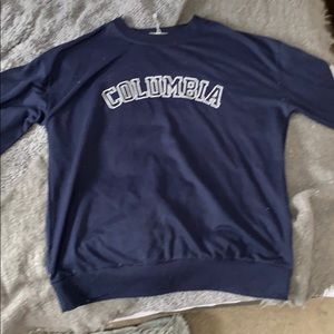 Long sleeve navy blue sweater